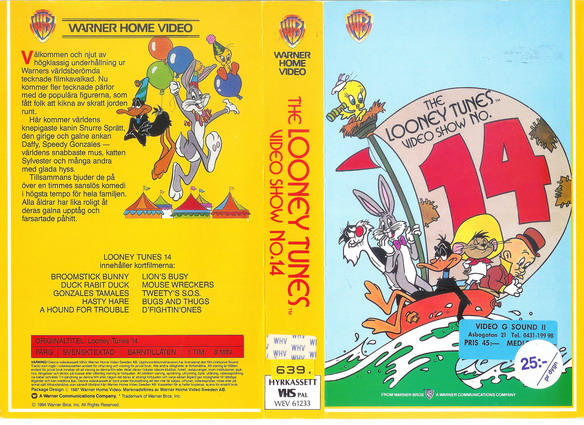 LOONEY TUNES 14(Vhs-omslag)