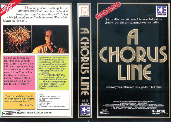 1147 A Chorus Line  (VHS)