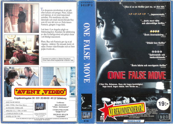 518 One False Move (VHS)