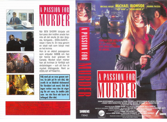 73042 A PASSION FOR MURDER (VHS)tittkopia