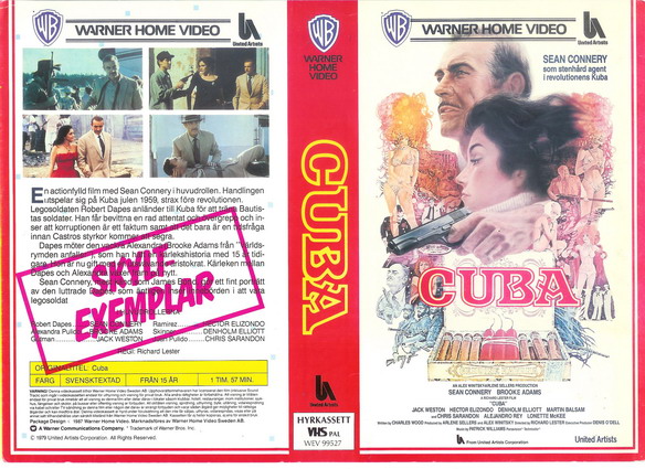 CUBA (Vhs-omslag)