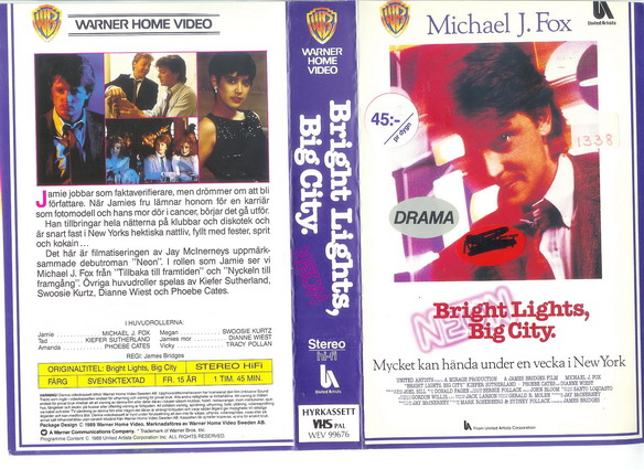 BRIGHT LIGHTS, BIG CITY (VHS)