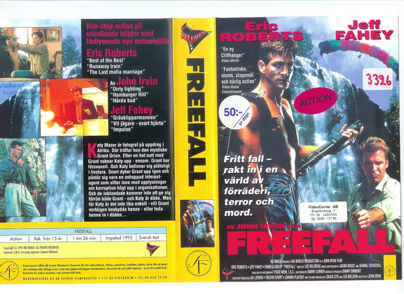 FREEFALL (vhs-omslag)