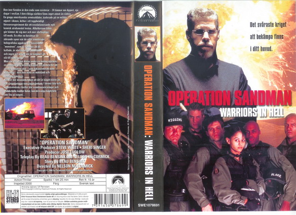 OPERATION SANDMAN: WARRIORS IN HELL (VHS)