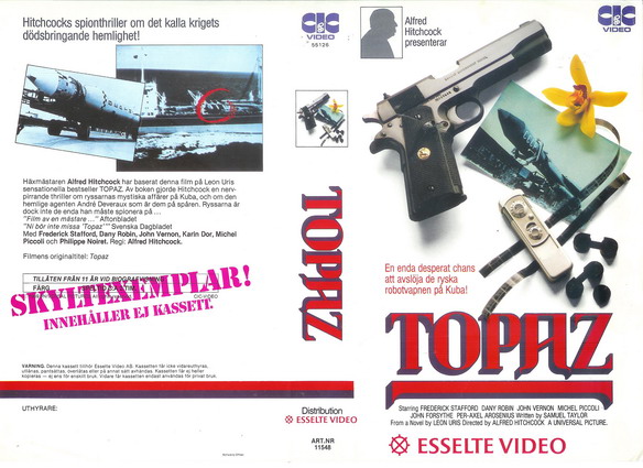 TOPAZ (Vhs-Omslag)