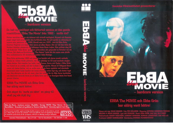 EBBA THE MOVIE (Vhs-Omslag)