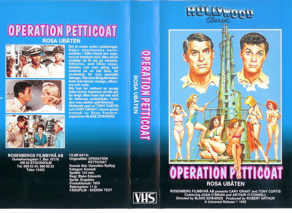 ROSA UBÅT-OPERATION PRETTICOAT (VHS)