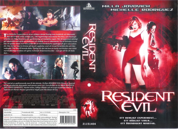 21151404 RESIDENT EVIL (VHS)