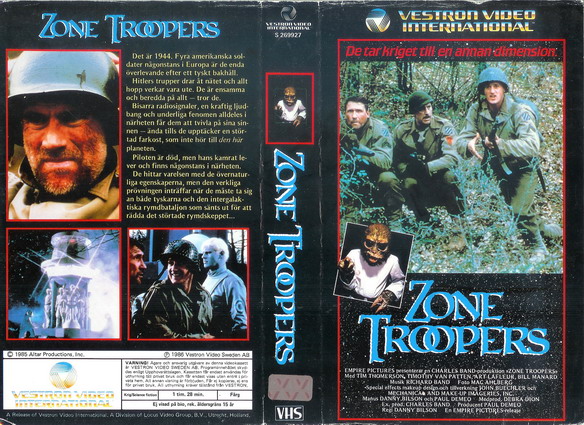 ZONE TROOPERS (vhs-omslag)