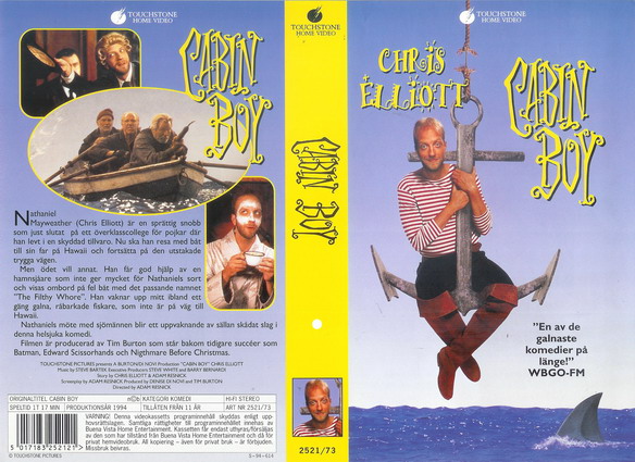 2521/73 CABIN BOY (VHS)