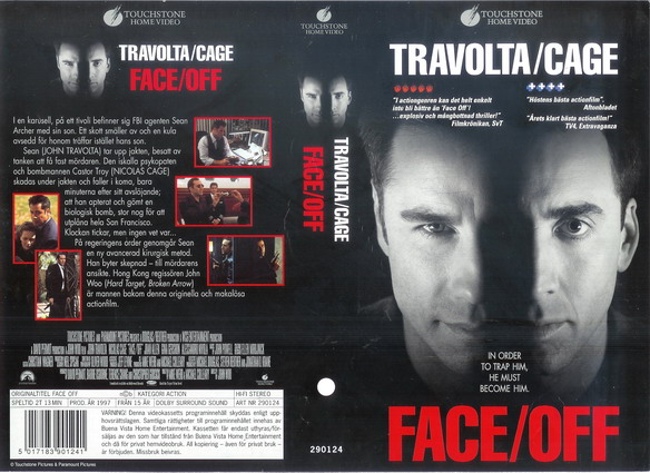 290124 FACE/OFF (VHS)