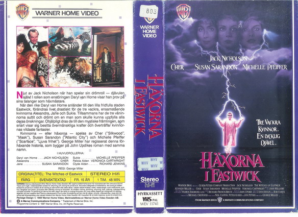 HÄXORNA I EASTWICK (VHS)