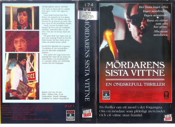 25174 MÖRDARENS SISTA VITTNE (VHS)