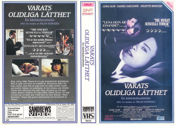 75472 VARATS OLIDLIGA LÄTTHET (VHS)