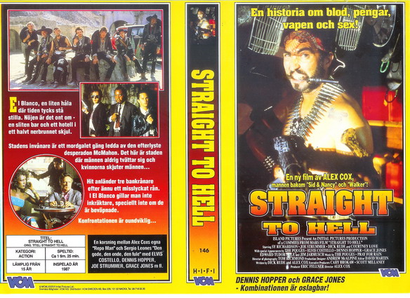 STRAIGHT TO HELL  (Vhs omslag)