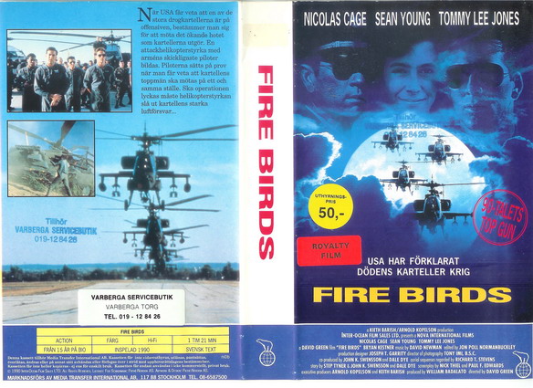 FIRE BIRDS (VHS)