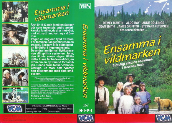 ENSAMMA I VILDMARKEN  (Vhs omslag)