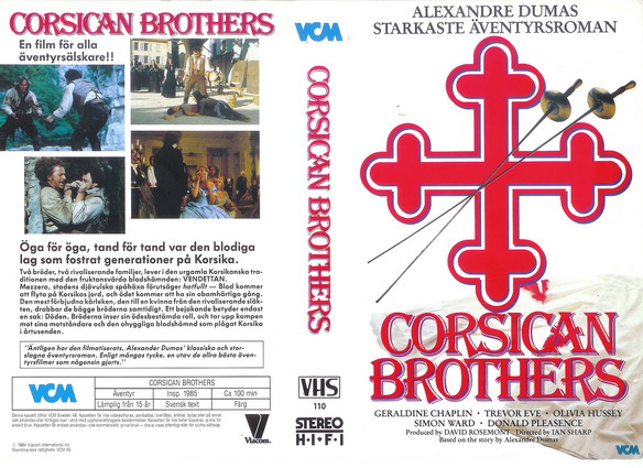 CORSICAN BROTHERS  (Vhs omslag)