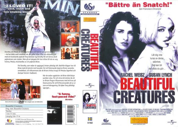 BEAUTIFUL CREATURES (vhs-omslag)