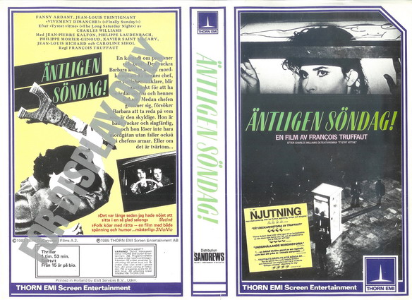 ÄNTLIGEN SÖNDAG (VHS)