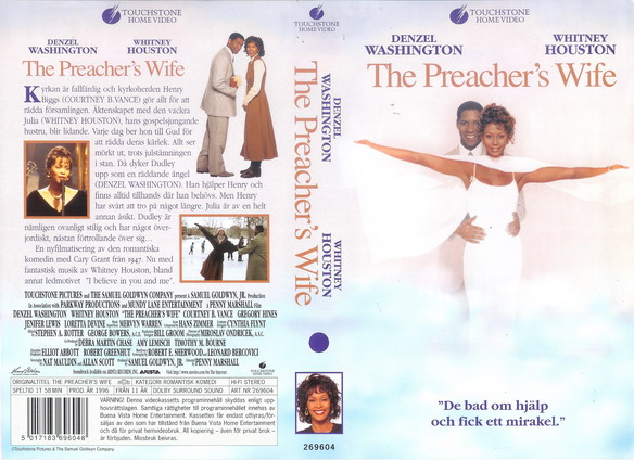 PREACHERS WIFE (vhs-omslag)