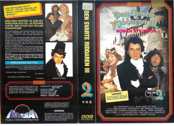 DEN SVARTE RIDDAREN 3 DEL 2 (VHS)