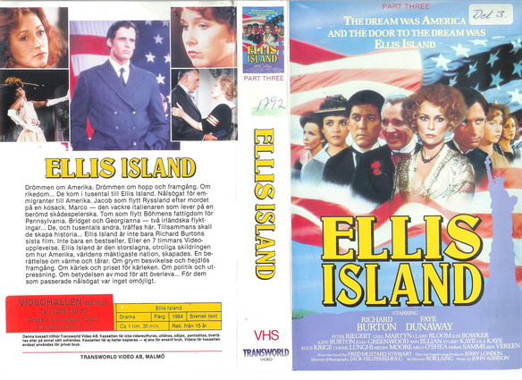 ELLIS ISLAND DEL 3  (VHS)