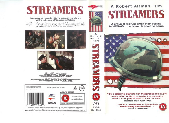 STREAMERS - UK (VHS)