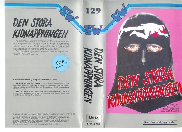129 DEN STORA KIDNAPPNINGEN (VHS)
