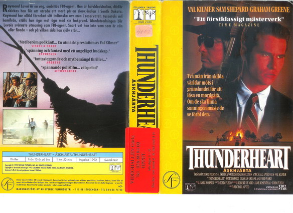 THUNDERHEART (VHS)
