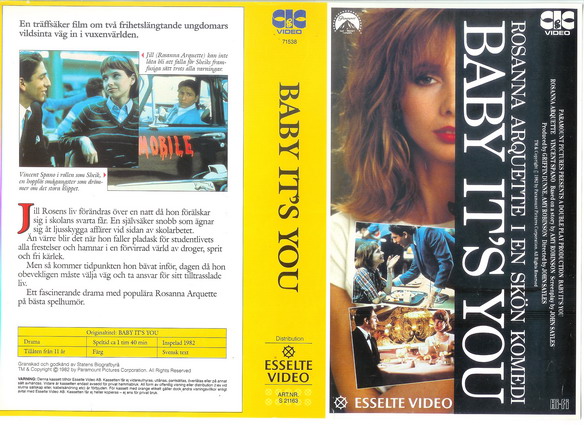 BABY IT'S YOU (Vhs-Omslag)