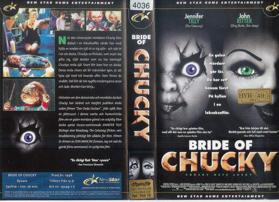 BRIDE OF CHUCKY (VHS)