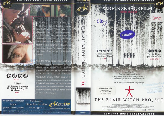 BLAIR WITCH PROJECT (Vhs-Omslag)