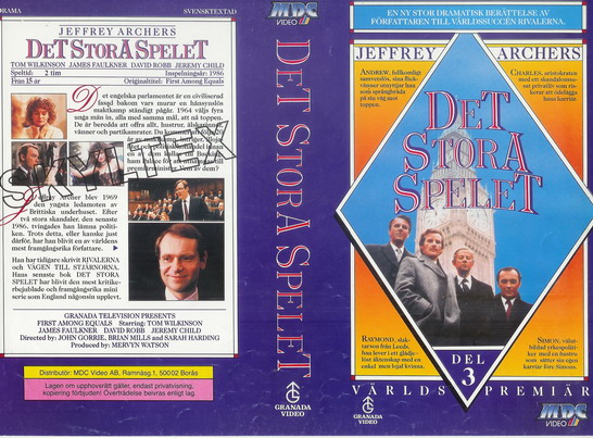 DET STORA SPELET DEL 3  (VHS)