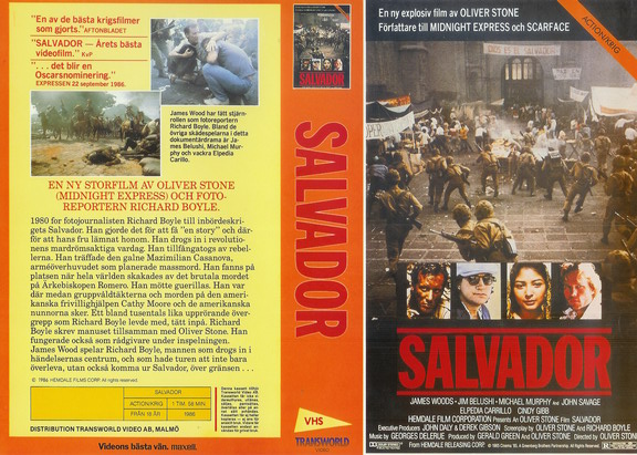 SALVADOR (vhs-omslag)