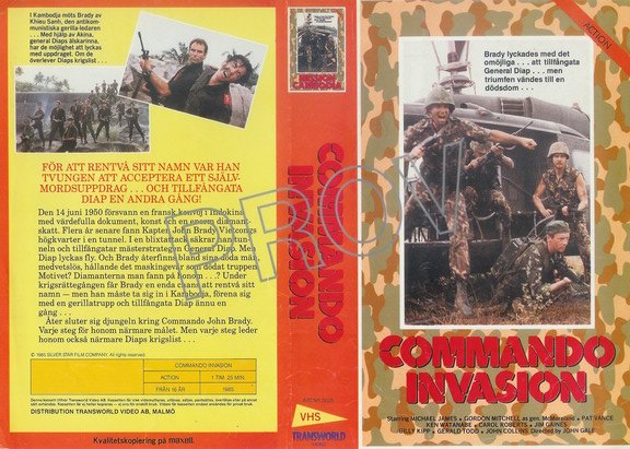 COMMANDO INVASION (vhs-omslag)