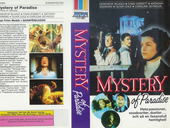 MYSTERY OF PARADISE (Vhs-Omslag)