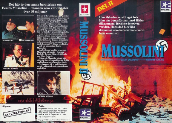 1140 MUSSOLINI DEL 2  (VHS)