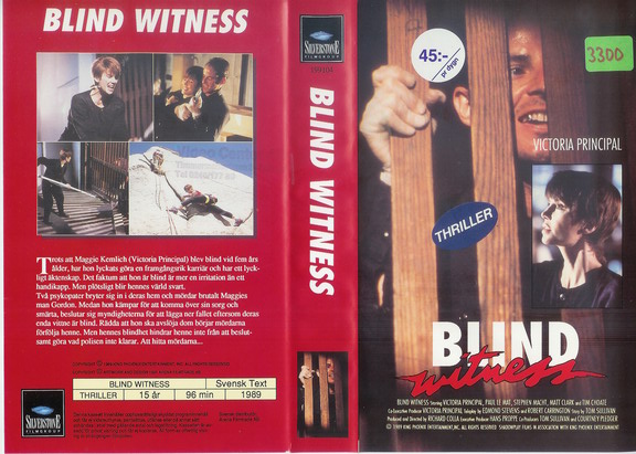 BLIND WITNESS(Vhs-Omslag)