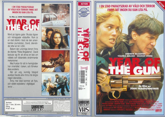 YEAR OF THE GUN (vhs-omslag)
