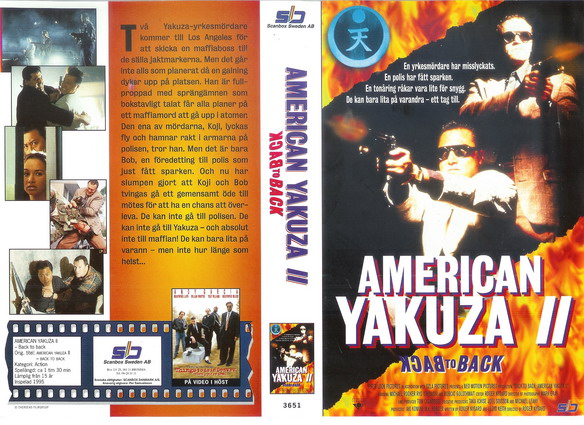 AMERICAN YAKUZA 2 - BACK TO BACK - ELDIG (vhs-omslag)