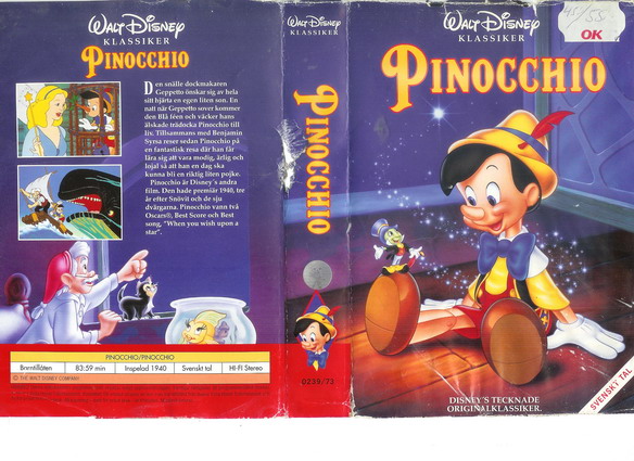 0239/73 PINOCCHIO (VHS)