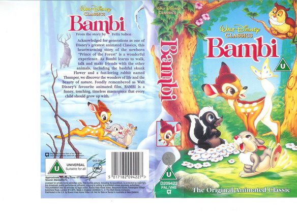 BAMBI - UK (VHS)