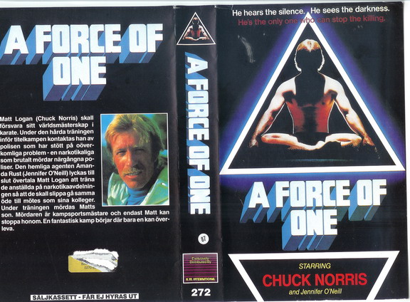 272 A FORCE OF ONE  (VHS)