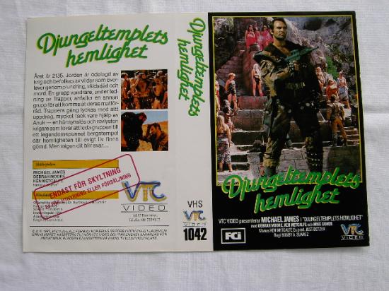 DJUNGELTEMPLETS HEMLIGHET (vhs omslag)