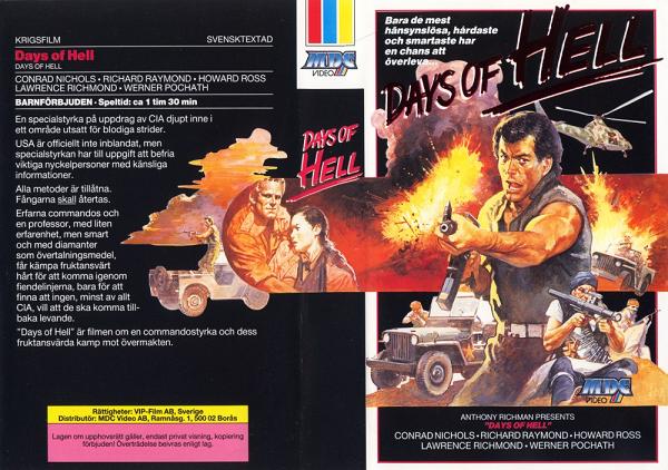 DAYS OF HELL (Vhs-Omslag)