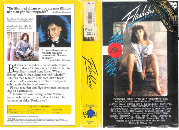 Flashdance (Vhs-Omslag)