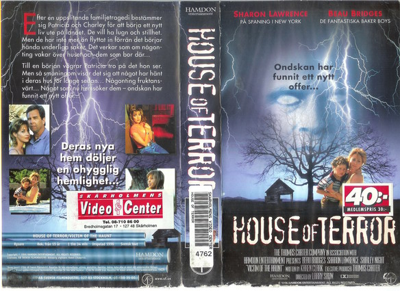 HOUSE OF TERROR (vhs-omslag)