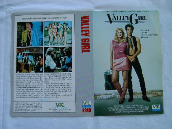 VALLEY GIRL (Vhs-omslag)