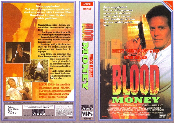 BLOOD MONEY (vhs-omslag)
